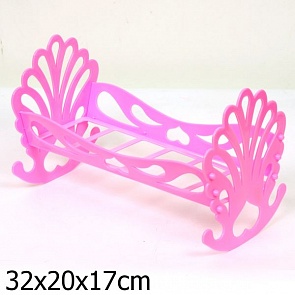 Кровать-качалка кукольная (Спектр, У594veg)